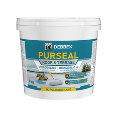 Hydroizolace na střechy a terasy Den Braven PURSEAL kbelík 4 kg, bílá