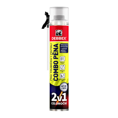Pěna montážní pro trubičku i pistoli Den Braven COMBO pistolová dóza 750 ml, žlutá