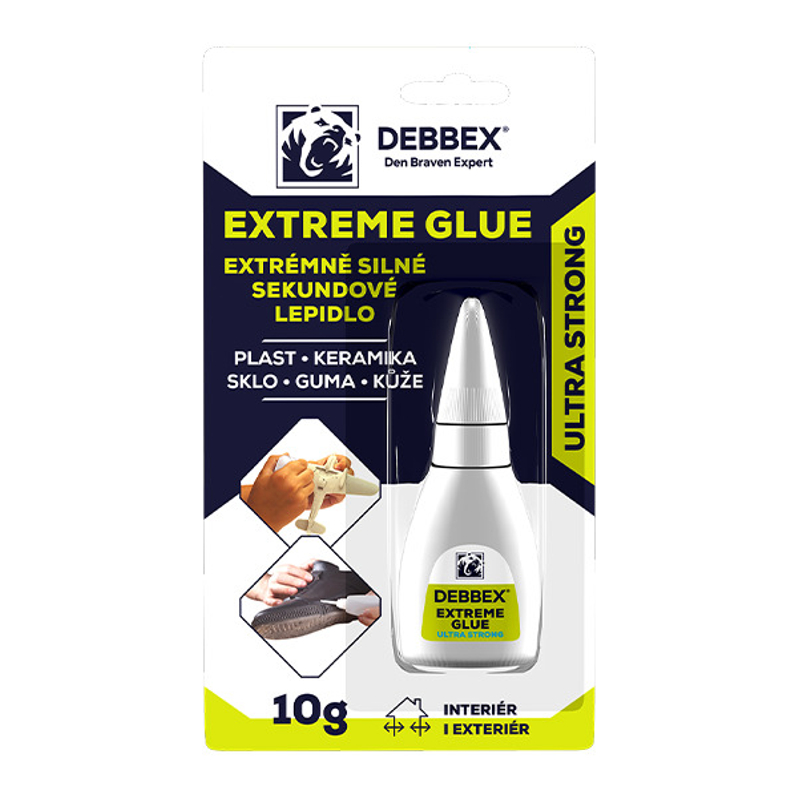 Extrémně silné sekundové lepidlo Den Braven EXTREME GLUE dóza 10 g, transparentní