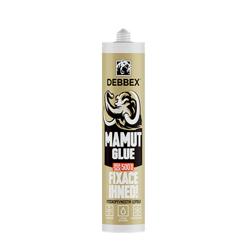 Lepidlo Den Braven MAMUT GLUE High Tack kartuše 290 ml, černá