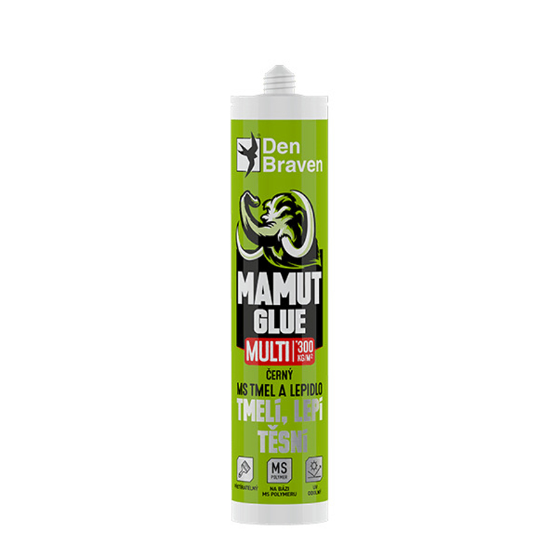 Lepidlo Den Braven MAMUT GLUE Multi kartuše 290 ml, černá