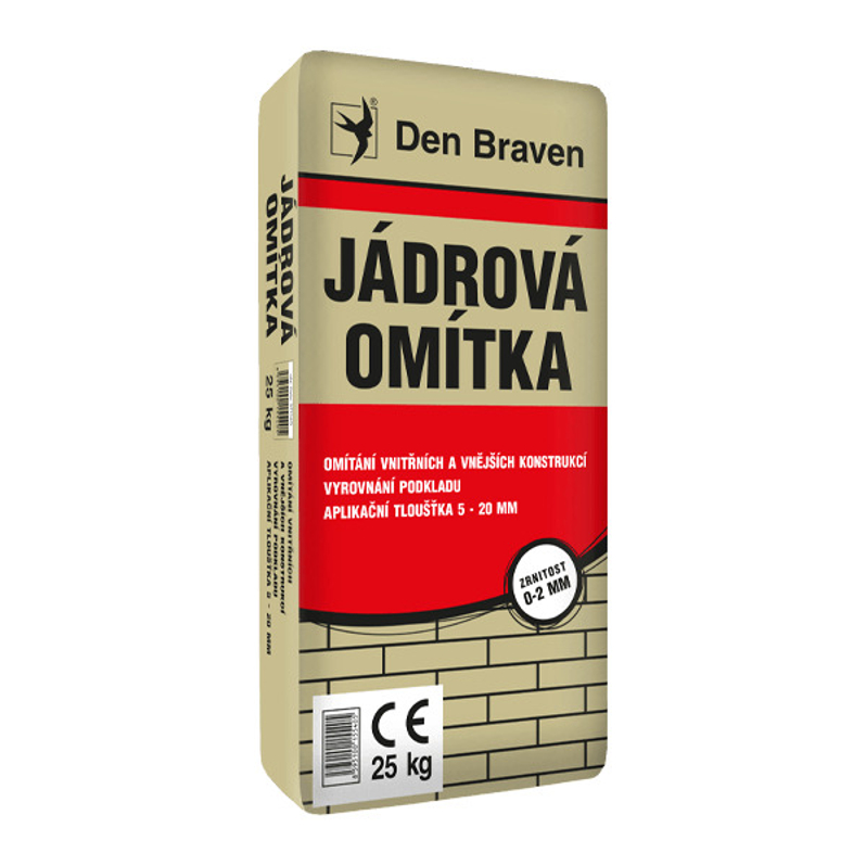 Jádrová omítka Den Braven pytel 25 kg, šedá