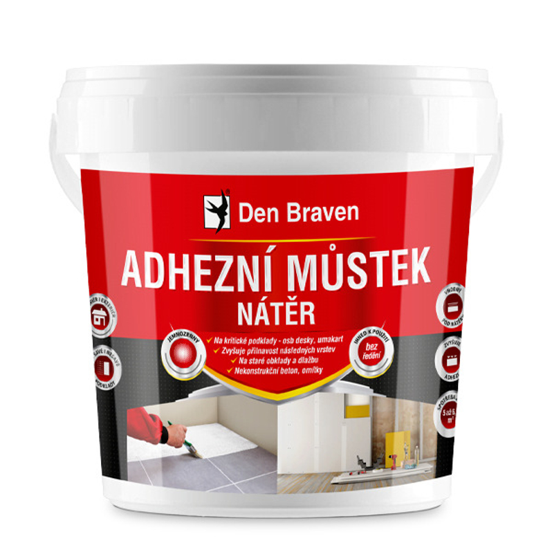 Adhezní můstek nátěr Den Braven kelímek 1 kg, bílá