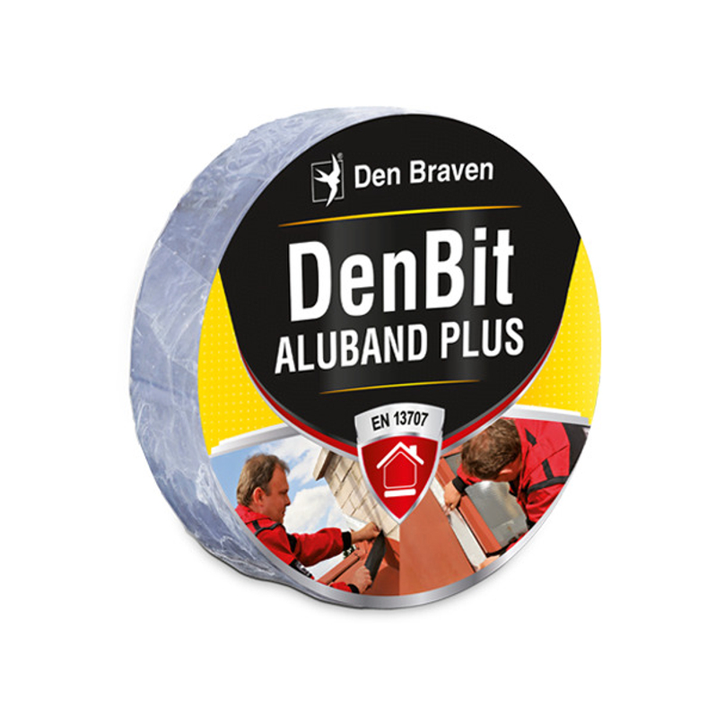 Střešní bitumenový pás Den Braven DenBit Aluband PLUS šířka 150 mm, délka 10 m, hliníková, balení 10 m