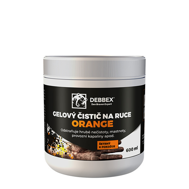 Gelový čistič na ruce Den Braven ORANGE plastová dóza 600 ml