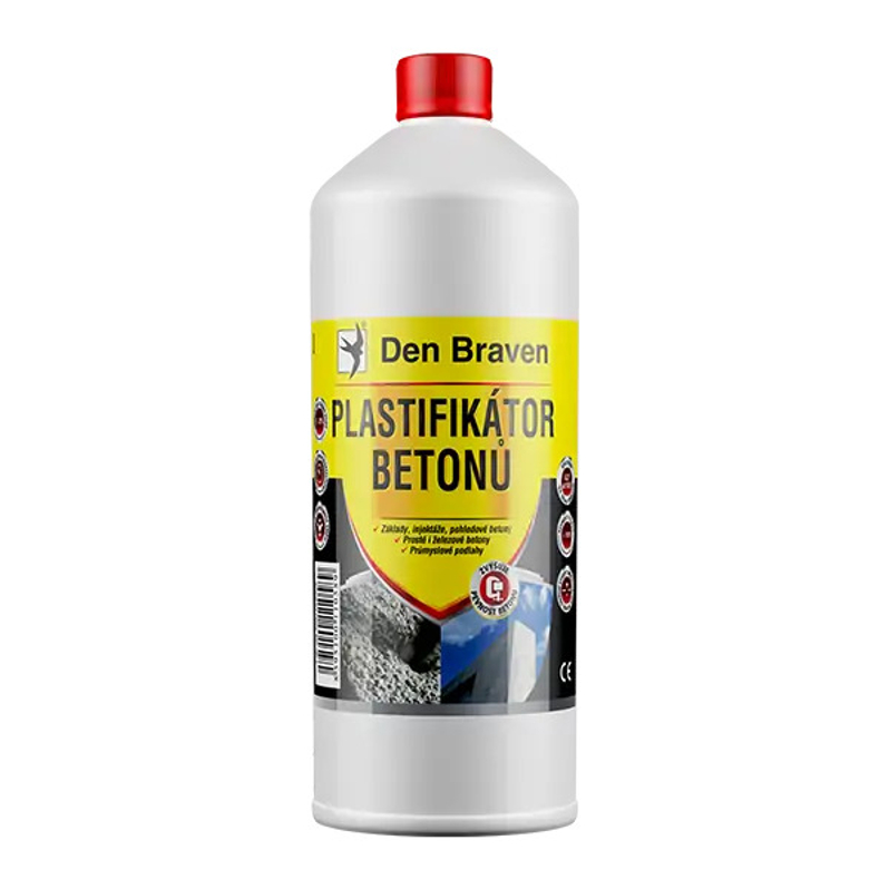 Plastifikátor betonů Den Braven kanystr 5 l, hnědá