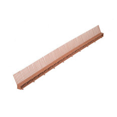 Okapový hřeben s ventilační mřížkou Den Braven COMB VENTI šířka 85 mm, délka 1 m, černá