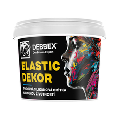 Prémiová silikonová omítka Den Braven ELASTIC DEKOR kanystr 25 kg, zrnitost 2,0 mm, bílá