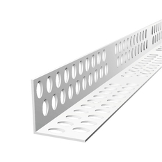 Rohový profil PVC ostrý L Den Braven délka 2,5 m, plast, bílá
