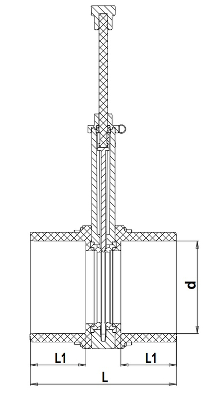 Šoupátko PVC-U Plimat, d110 mm