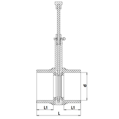 Šoupátko PVC-U Plimat, d110 mm