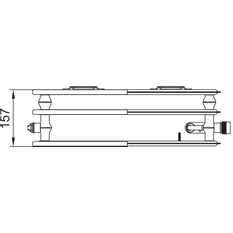 Radiátor Kermi therm-X2 Plan Hygiene-V PTVH 30 pravý 705 x 1405 mm, 2109 W, bílý