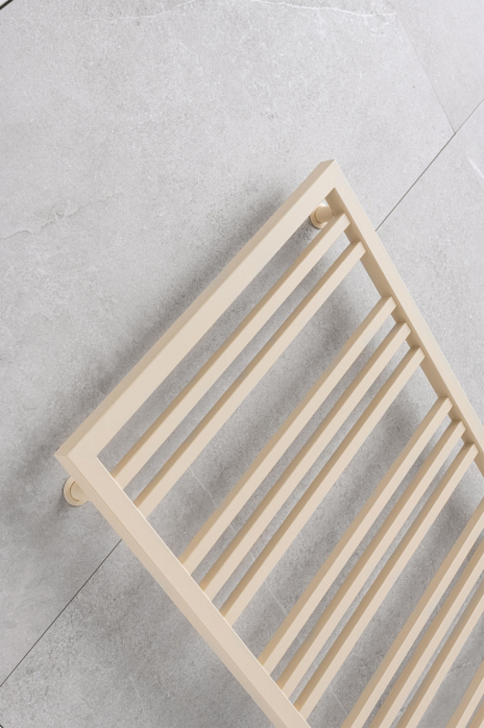 Těleso koupelnové PMH Avento Frame 905 x 480 mm, horizontální, 244 W, středové i klasické připojení, Chrom