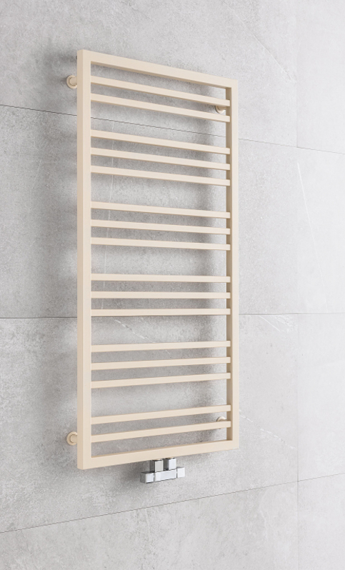 Těleso koupelnové PMH Avento Frame 905 x 480 mm, horizontální, 244 W, středové i klasické připojení, Chrom