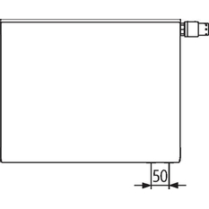 Radiátor Kermi therm-X2 Plan Hygiene-V PTVH 30 pravý 705 x 1805 mm, 2709 W, bílý