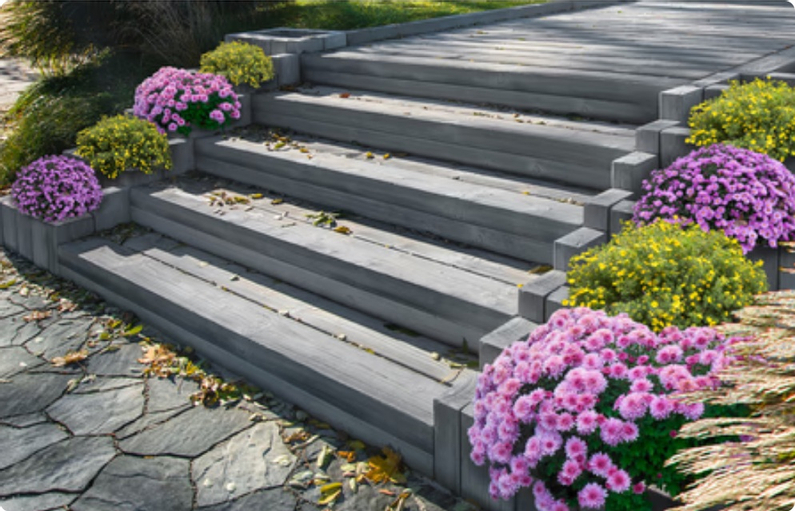 Schodišťový blok Ferobet Maximus 100, 100 x 35 x 15 cm, Elegantní šedá