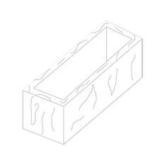 Truhlík Ferobet Dřevěný program, 78 x 28 x 18,5 cm, Staré dřevo