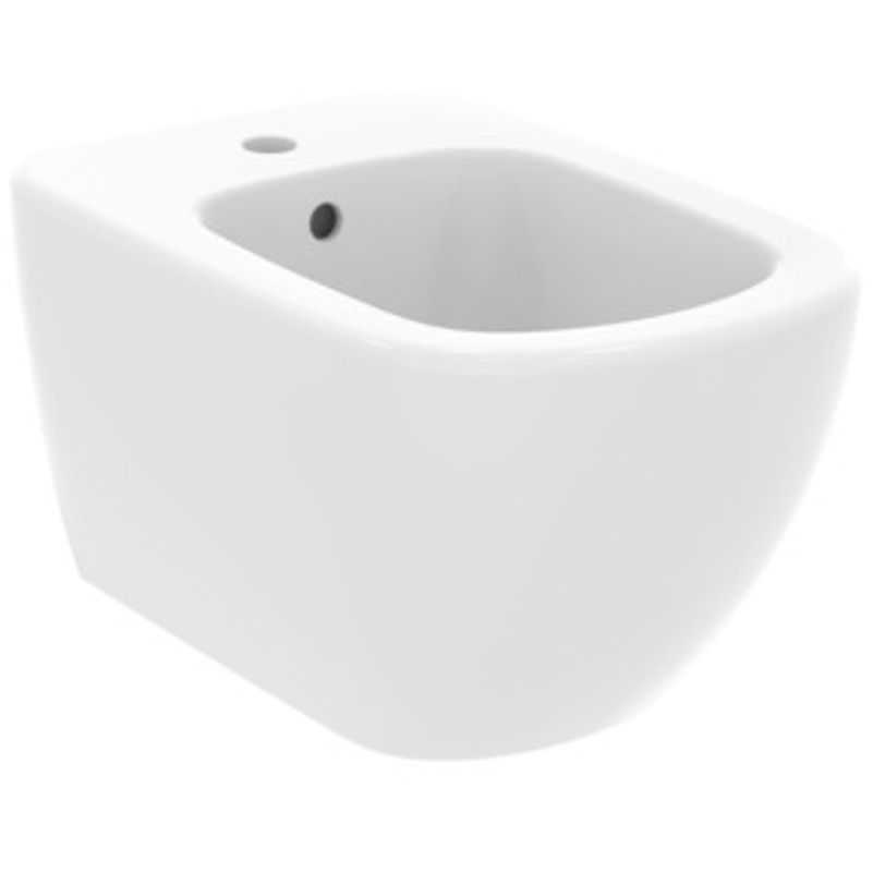 Bidet závěsný s otvorem Ideal Standard 36 x 53 cm skryté upevnění bílá matná