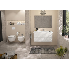 Bidet závěsný s otvorem Ideal Standard 36 x 53 cm skryté upevnění bílá matná
