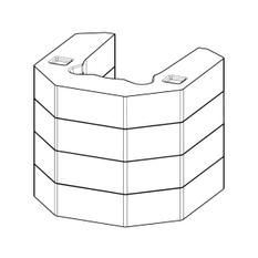 Sada akumulační Romotop pro designové krby