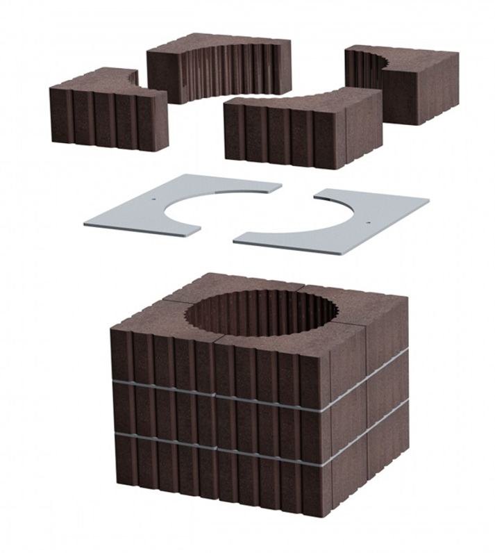 Sada akumulační horní Romotop Mammoth pro krbové vložky pr. 200 mm