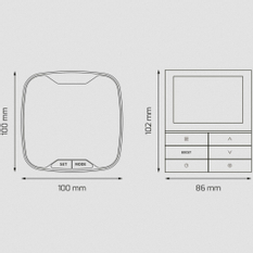 Termostat bezdrátový Salus TC 920RF-WIFI programovatelný