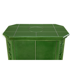 Krbová kamna Romotop GREMIO 4 keramika červená šarlatová celoprosklená dvířka