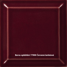 Kamna krbová designová Romotop Lera C G keramika červená šarlatová