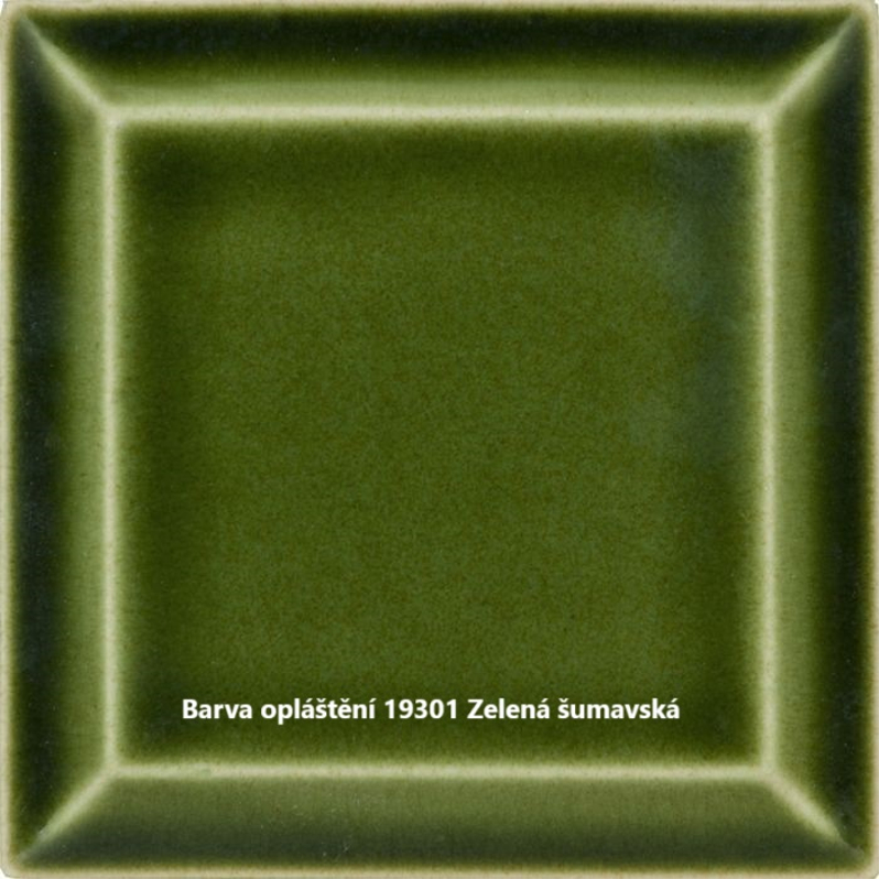 Krbová kamna s TV Romotop Espera 01 keramika zelená šumavská