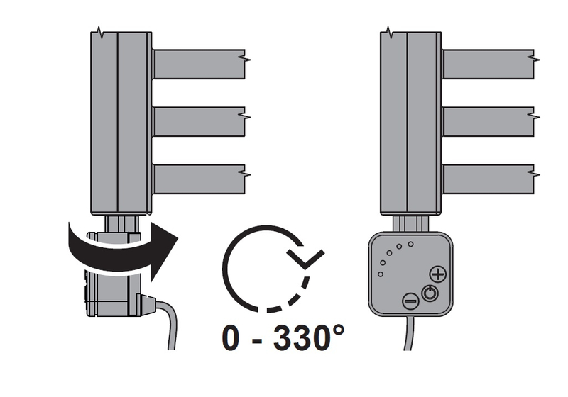 Elektrická topná tyč s integrovaným regulátorem teploty Korado ERH 1000 W, chrom