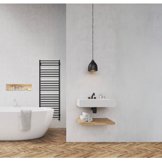 Těleso koupelnové PMH Luxor 402 x 1500 mm, 330 W, klasické připojení, Bordó matná RAL 3004