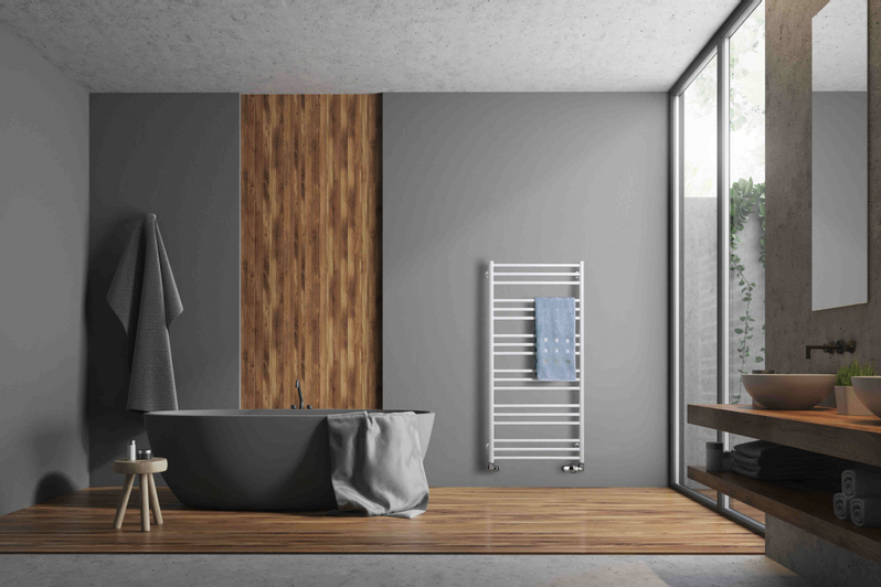 Těleso koupelnové PMH Sorano 500 x 1630 mm, 402 W, klasické připojení, Šedobéžová matná RAL 1019