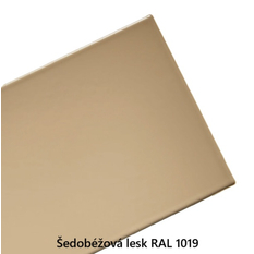 Těleso koupelnové PMH Ulysses 500 x 610 mm, 184 W, klasické připojení, Šedobéžová lesklá RAL 1019