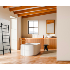 Těleso koupelnové PMH Zoe 600 x 1700 - 1770 mm, 291 W, středové připojení, Chrom