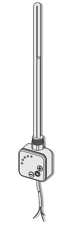 Elektrická topná tyč s integrovaným regulátorem teploty Korado ERH 600 W, černá