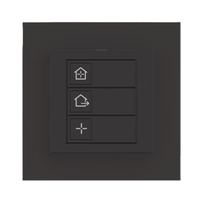 Bezdrátový nástěnný panel Abra, černá