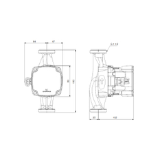 Čerpadlo oběhové mokroběžné Grundfos Alpha1 GO, 25-60, 180 mm