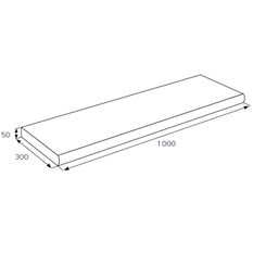 Lem bazénový betonový Best výška 5 cm, délka 100 cm, přírodní betonová
