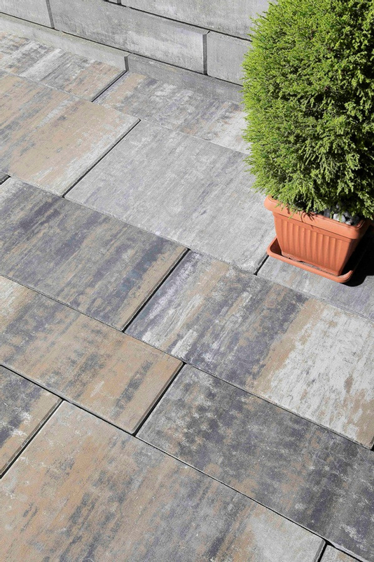 Dlažba betonová Best Bohema, výška 6 cm, sametový Ultra UV colormix arabica