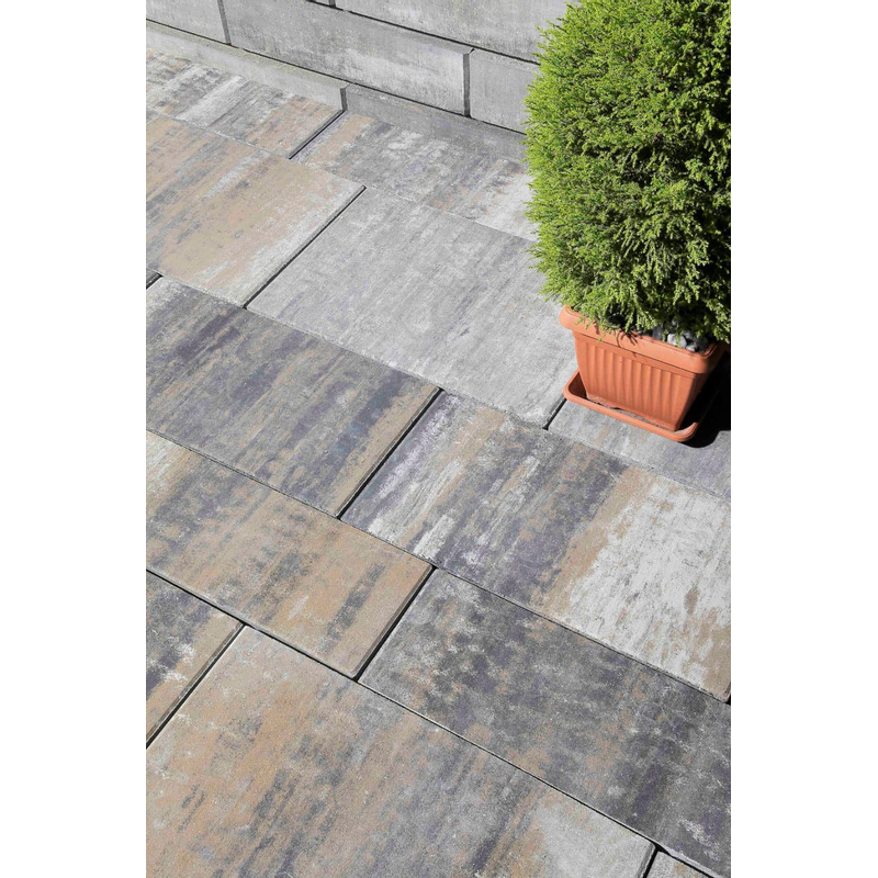 Dlažba betonová Best Bohema, výška 8 cm, sametový Ultra UV colormix arabica