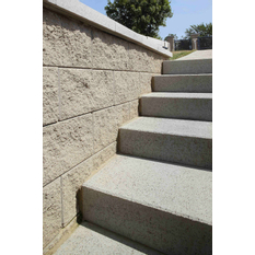 Schod betonový Best Faldo výška 15 cm, délka 100 cm, přírodní betonová