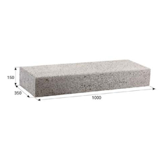 Schod betonový Best Faldo výška 15 cm, délka 100 cm, colormix brilant