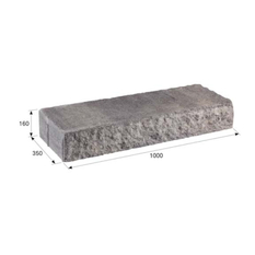 Schod betonový Best Stone výška 16 cm, délka 100 cm, colormix brilant