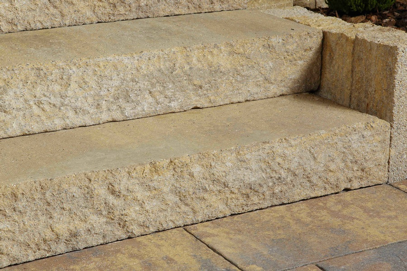 Schod betonový Best Stone výška 16 cm, délka 100 cm, colormix sand