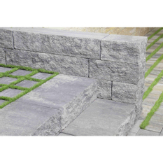 Tvarovka plotová štípaná betonová Best Stone V, výška 16 cm, délka 40 cm, přírodní betonová