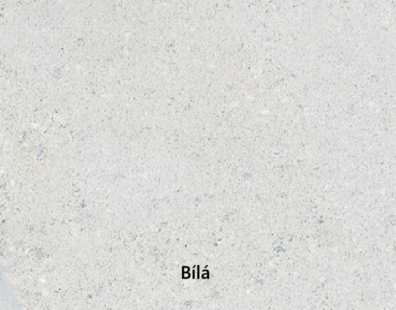 Deska plotová zákrytová betonová Best III výška 10 cm, délka 40 cm, bílá