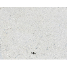 Deska plotová zákrytová betonová Best III výška 10 cm, délka 40 cm, bílá