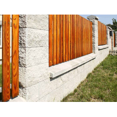 Deska plotová zákrytová betonová Best III výška 10 cm, délka 40 cm, přírodní betonová
