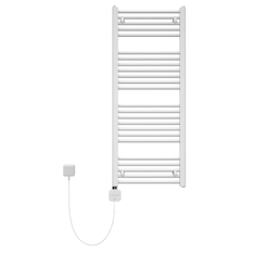 Těleso koupelnové trubkové Koralux Linear Classic Classic KLCA 900/750, výkon 500 W, topné těleso s integrovaným regulátorem ovládaný aplikací, barva black matt