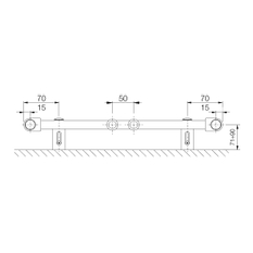 Těleso koupelnové trubkové elektrické Koralux Linear Classic KLCA 1820/750, výkon 1000 W, topné těleso s integrovaným regulátorem ovládaný aplikací, barva black RAL 9005